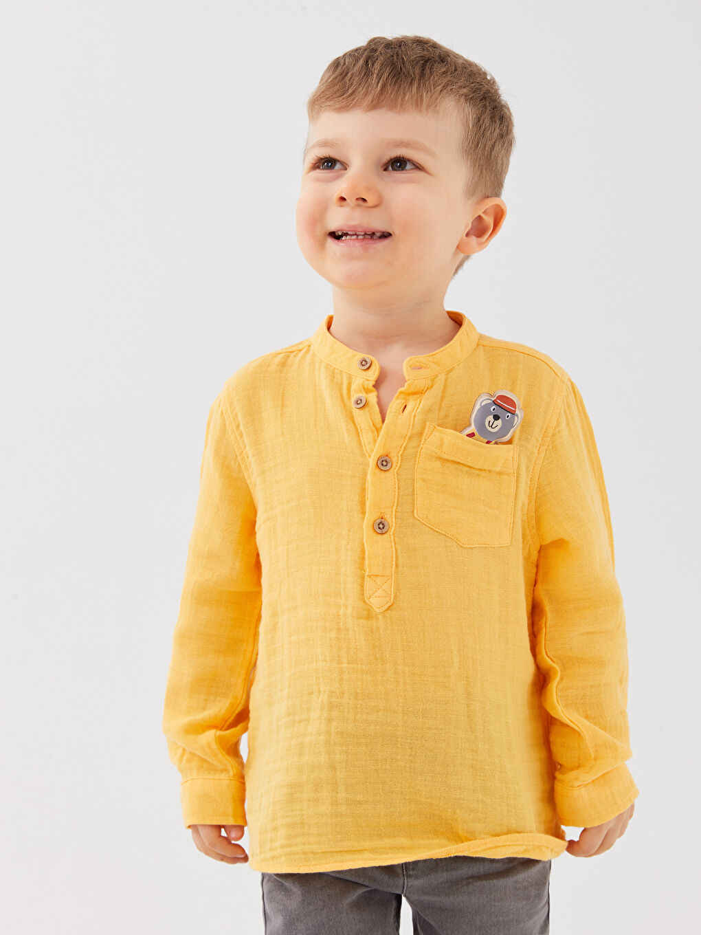 Judge Collar Long Sleeve Baby Boys' Shirt -S38232Z1-FYY