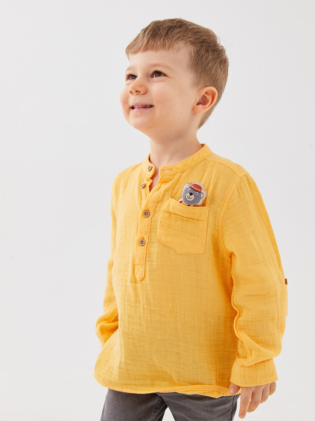 Judge Collar Long Sleeve Baby Boys' Shirt -S38232Z1-FYY
