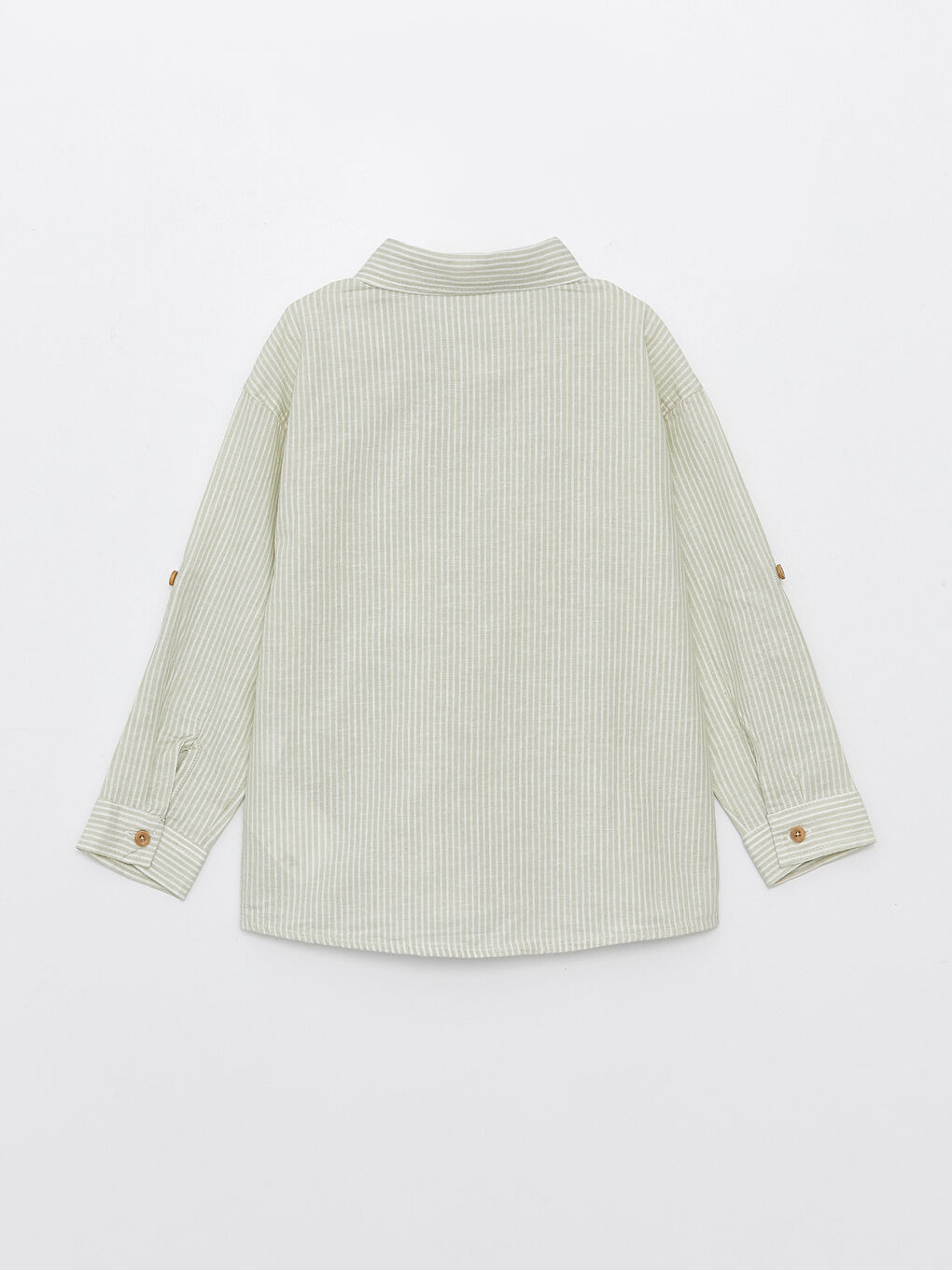 Striped Long Sleeve Baby Boy Shirt-1