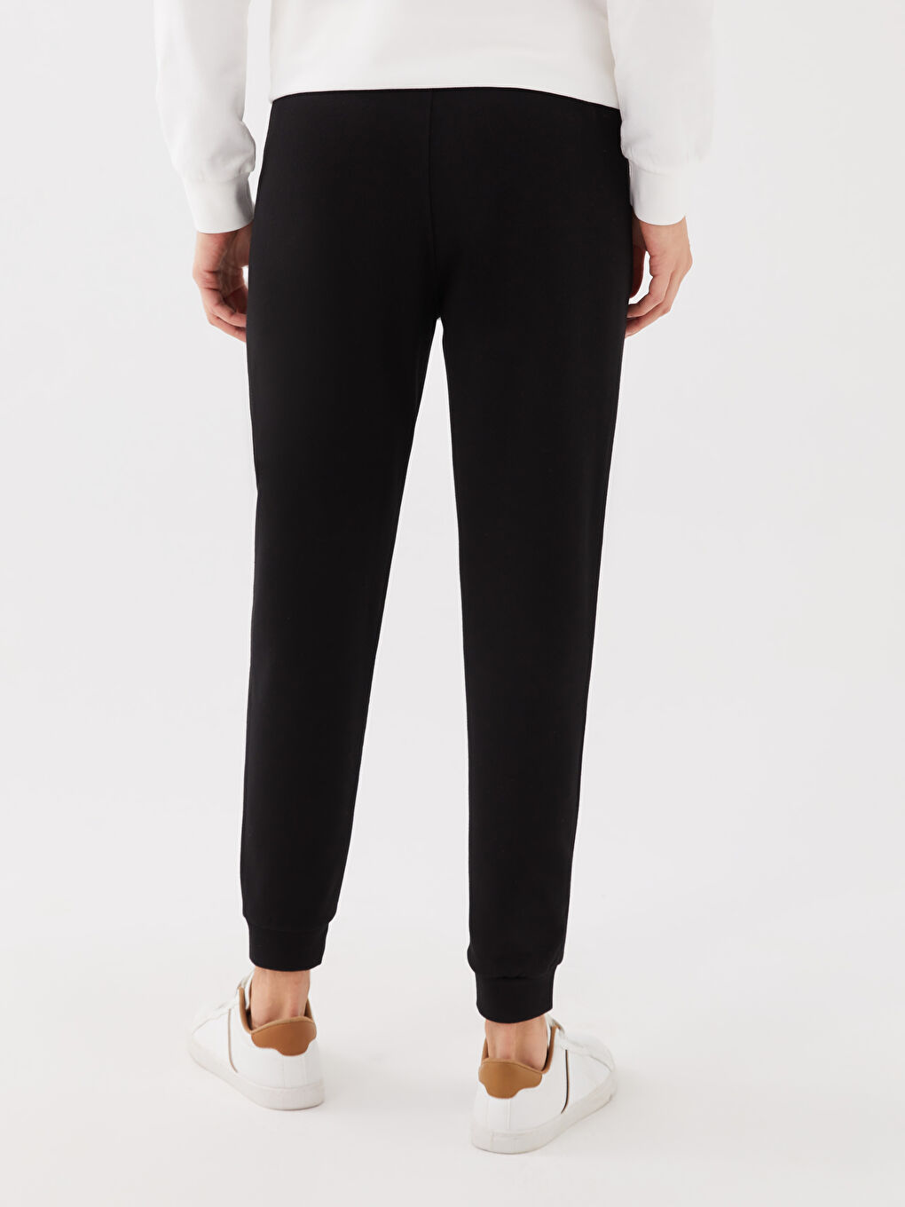 Siyah Standart Kalıp Erkek Jogger Eşofman Altı-3