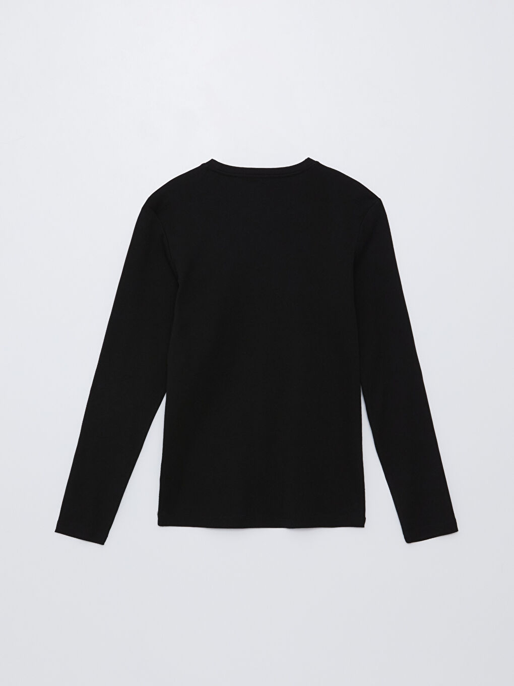 تيشيرت رجالي كم طويل ياقة دائرية جيرسي-6