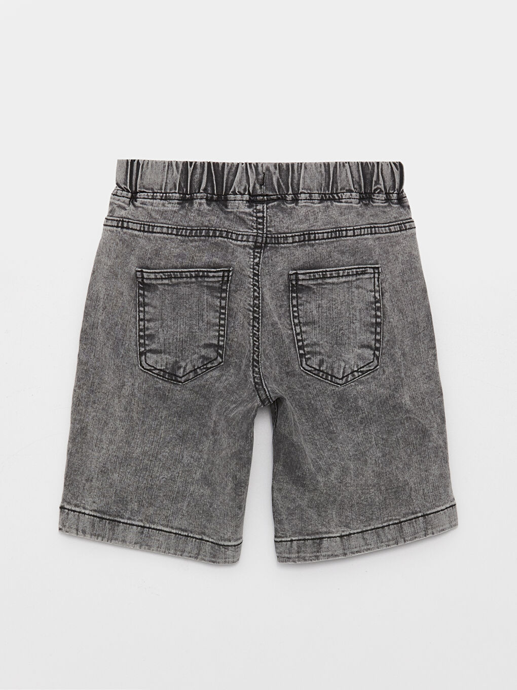 Шорты джинсовые для мальчиков свободного кроя с эластичным поясом-3