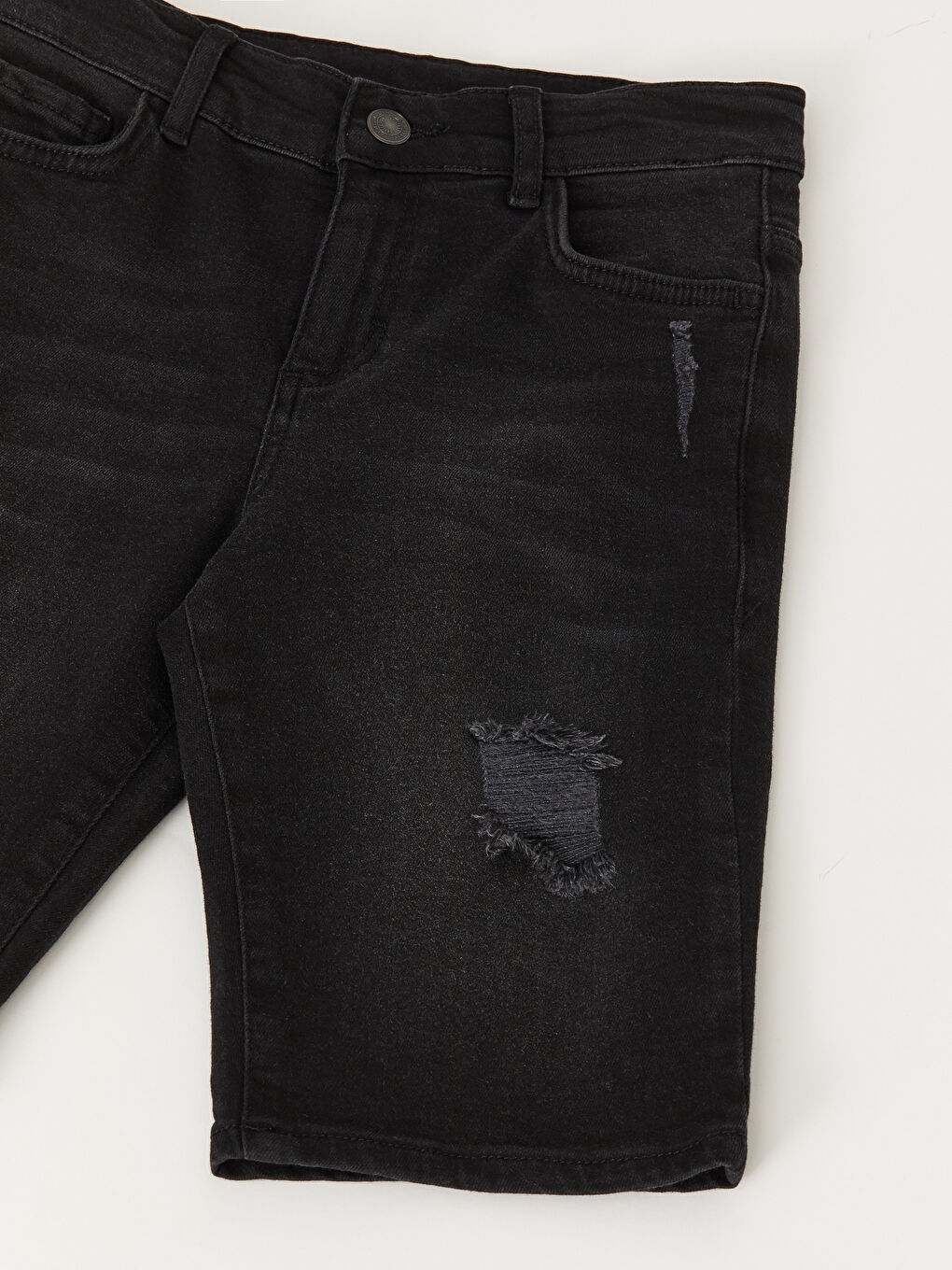 Ripped Detailed Boy Jean Roller -S38287Z4-326