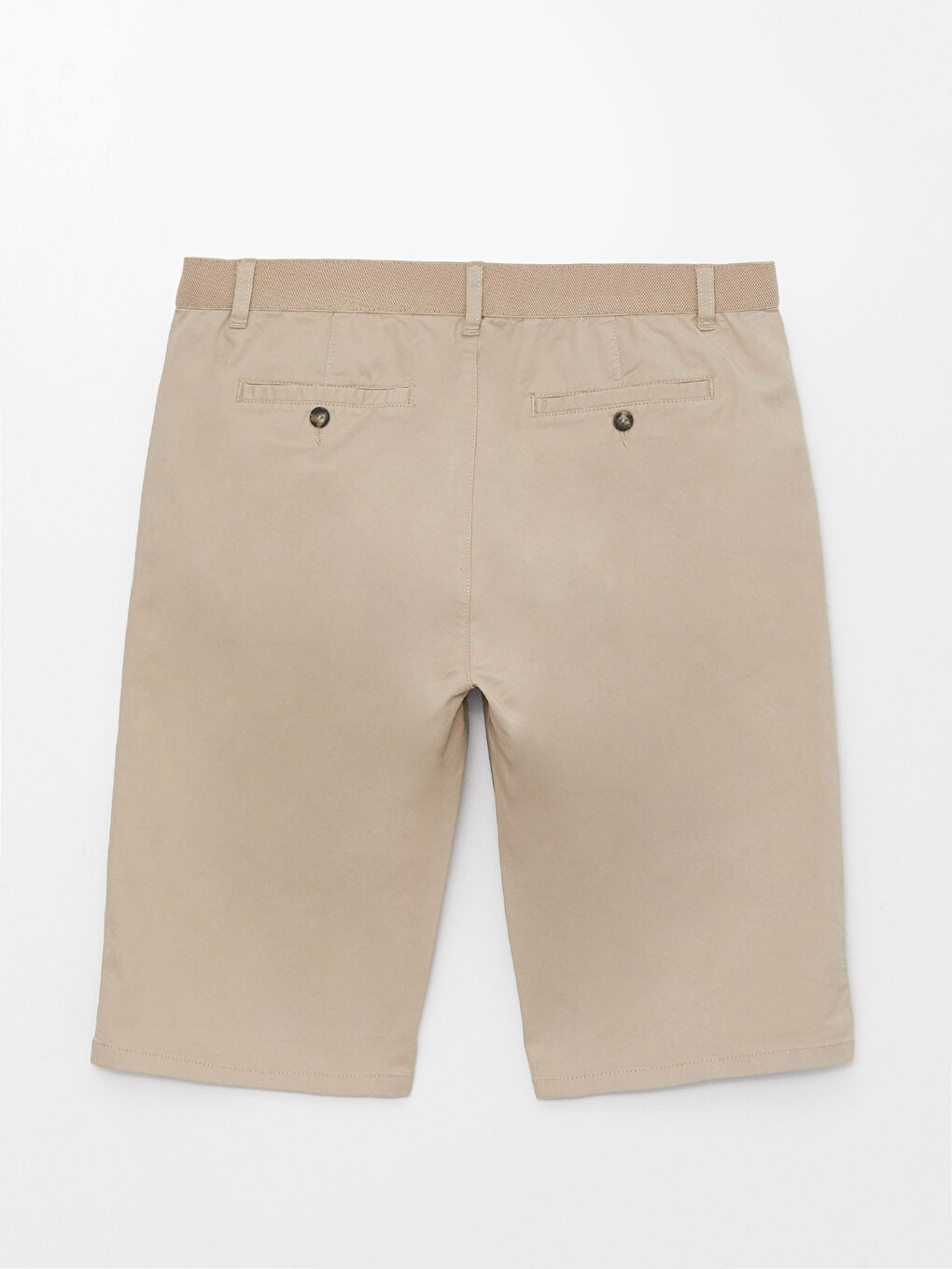 Comfort Fit Gabardine Men's Bermuda Shorts -S38288Z8-S2N