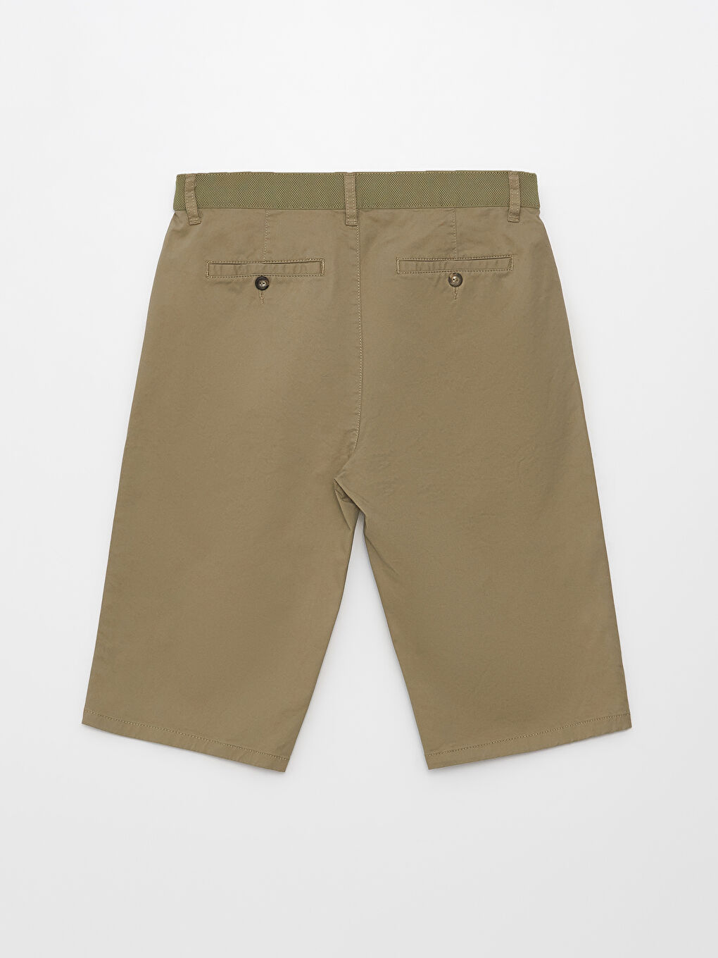 Comfort Fit Gabardine Men's Bermuda Shorts -S38288Z8-S2P