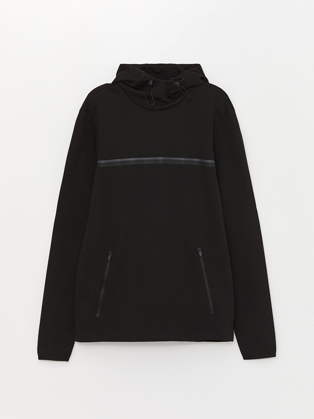 Суитшърт с качулка с дълъг ръкав за мъже-5