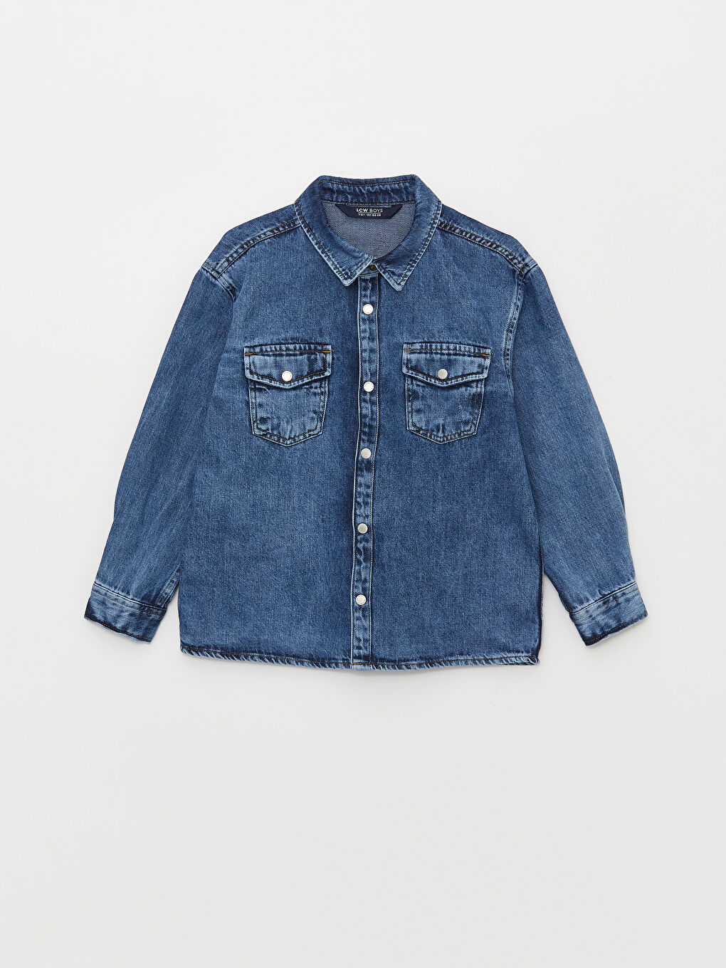Relaxed Fit Boys' Denim Shirt -S38295Z4-309
