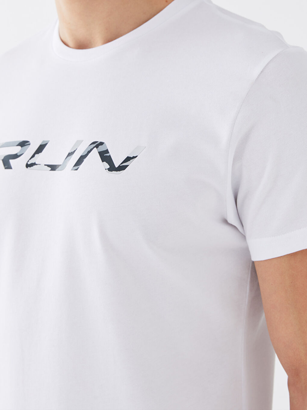 Футболка спортивная мужская с принтом, круглый вырез, короткий рукав-4