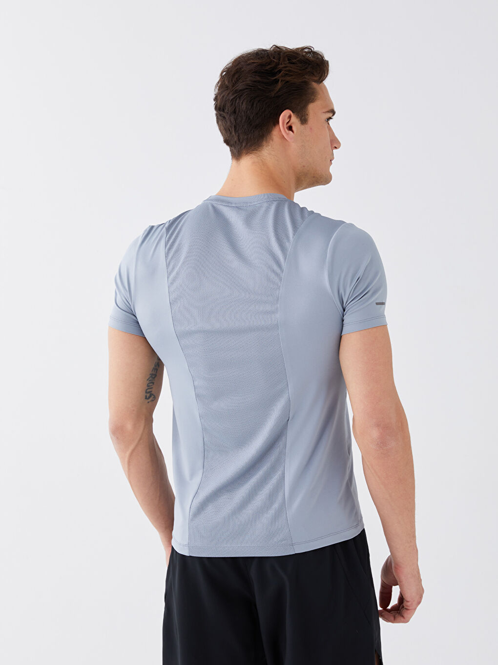LCW SPORT Crew Neck Short Sleeve Men's Sports T-Shirt -S38299Z8-FHM