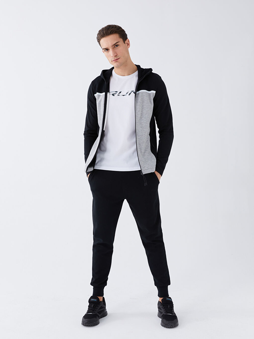 XSIDE ACTIVE Men's Slim Fit Hoodie Zippered Sweatshirt -S38303Z8-CVL