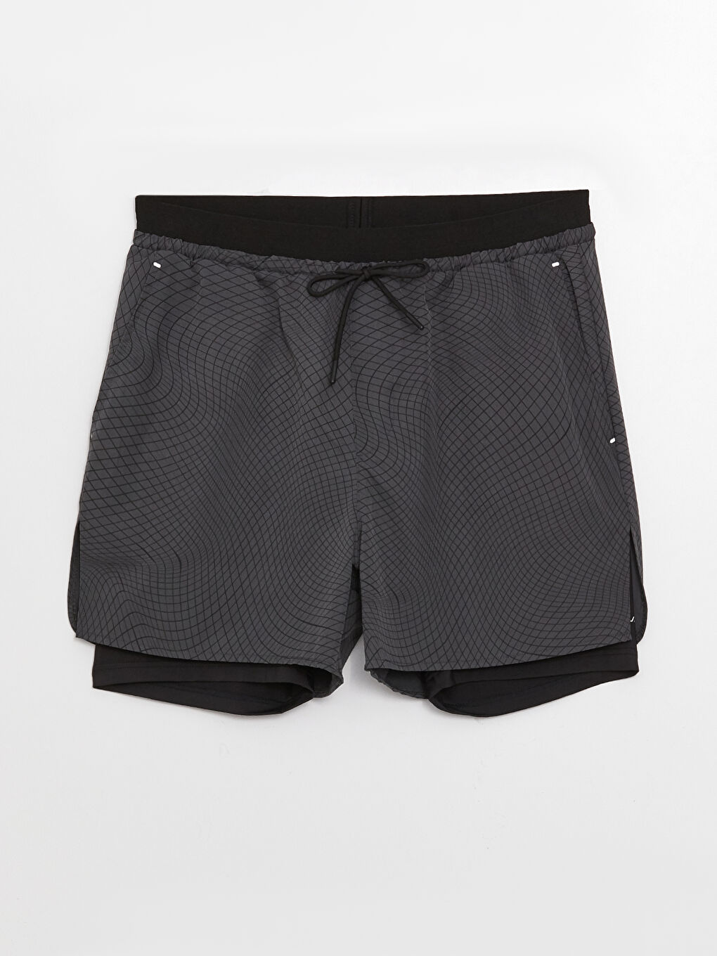 XSIDE ACTIVE Siyah Slim Fit Erkek Taytlı Şort - 7