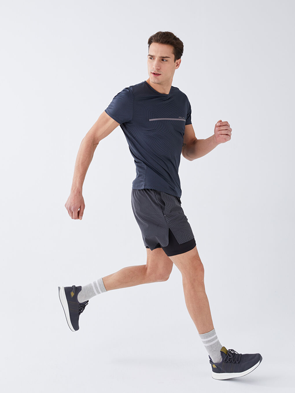 XSIDE ACTIVE Siyah Slim Fit Erkek Taytlı Şort - 2