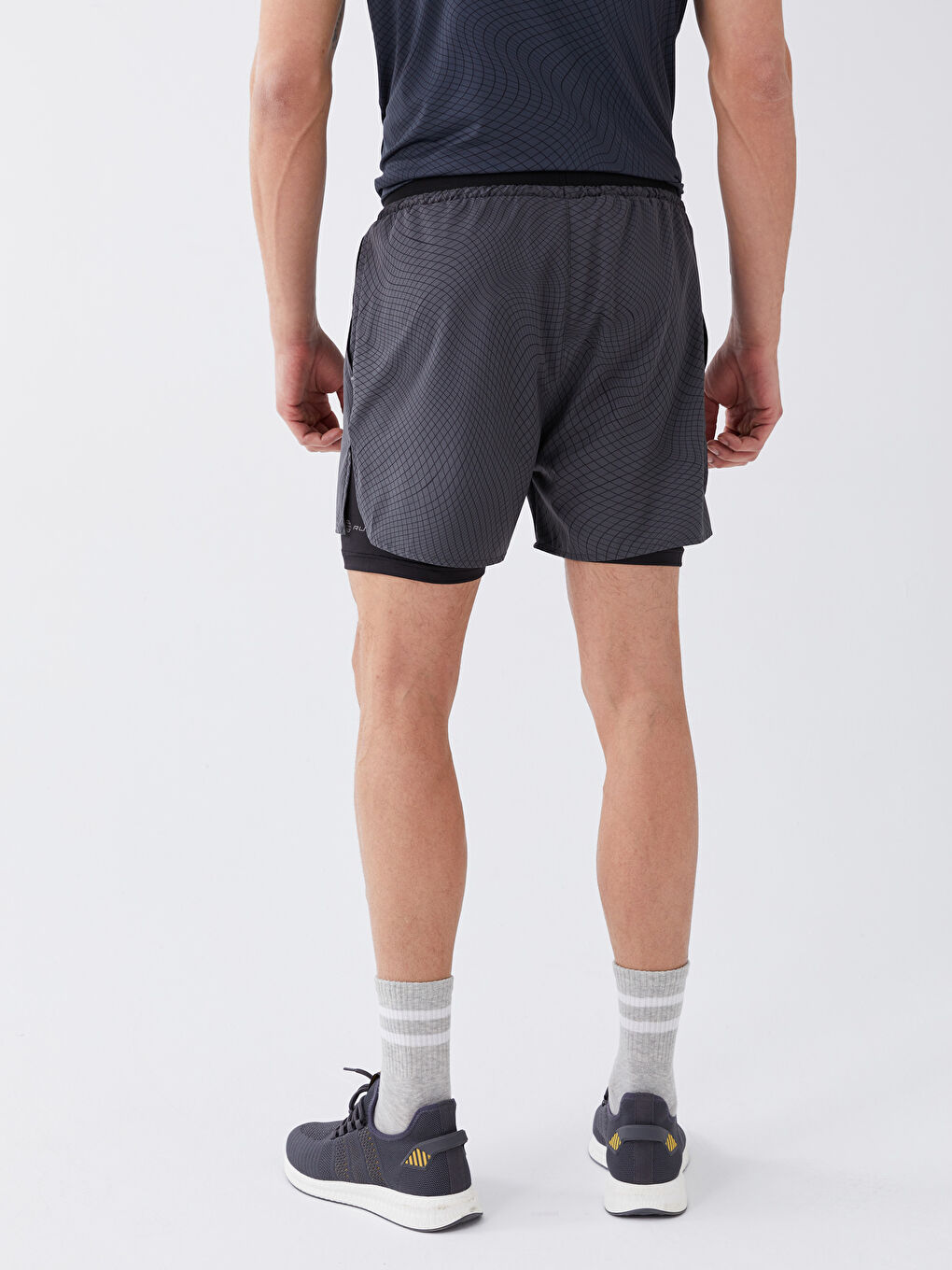 XSIDE ACTIVE Siyah Slim Fit Erkek Taytlı Şort - 6