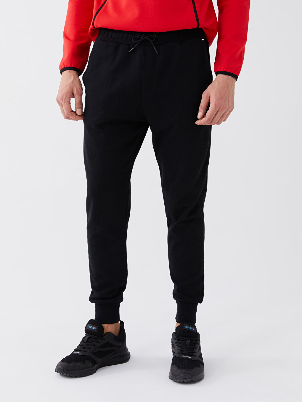 Siyah Slim Fit Erkek Jogger Eşofman Altı-3