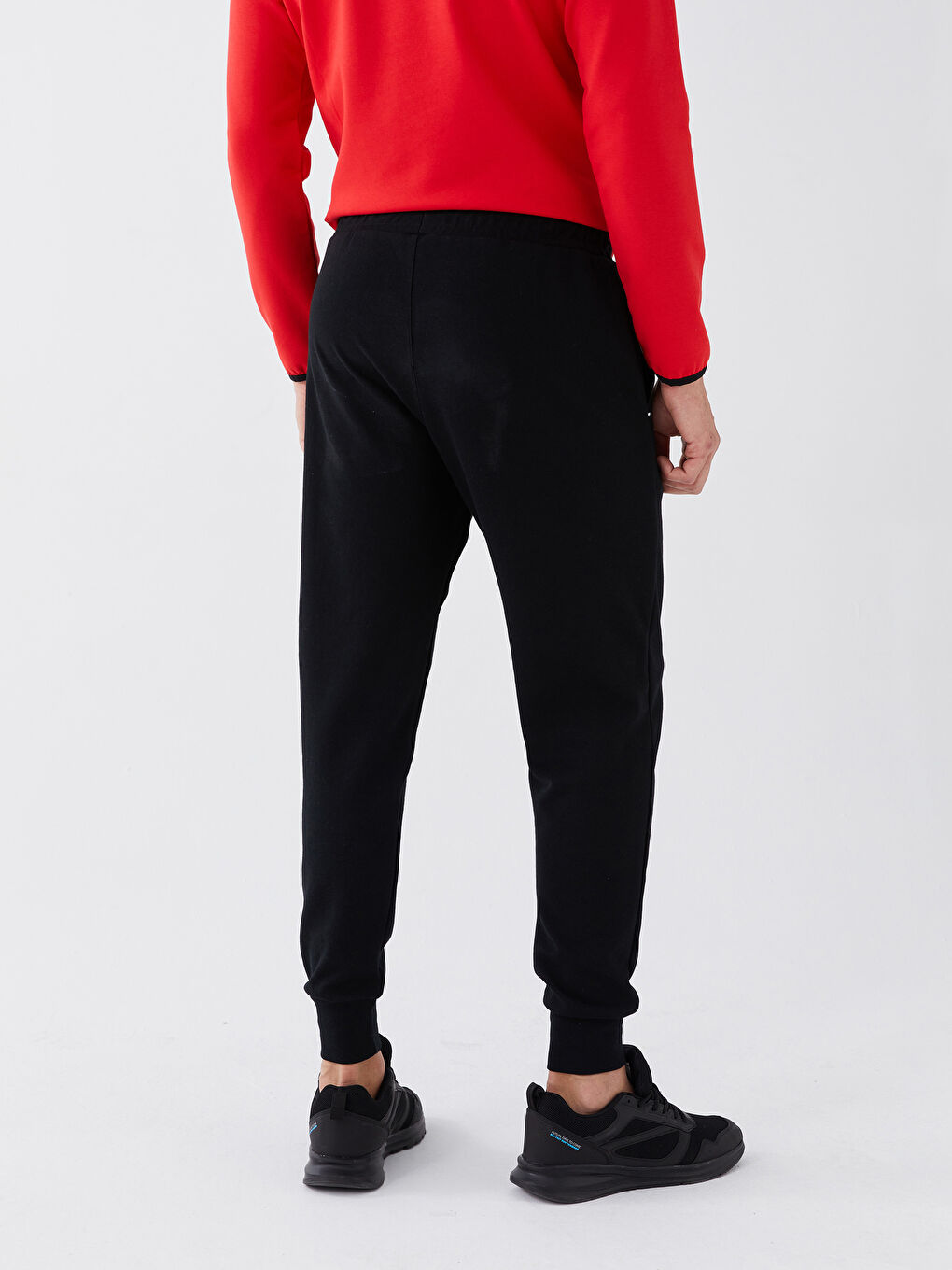 Siyah Slim Fit Erkek Jogger Eşofman Altı-4