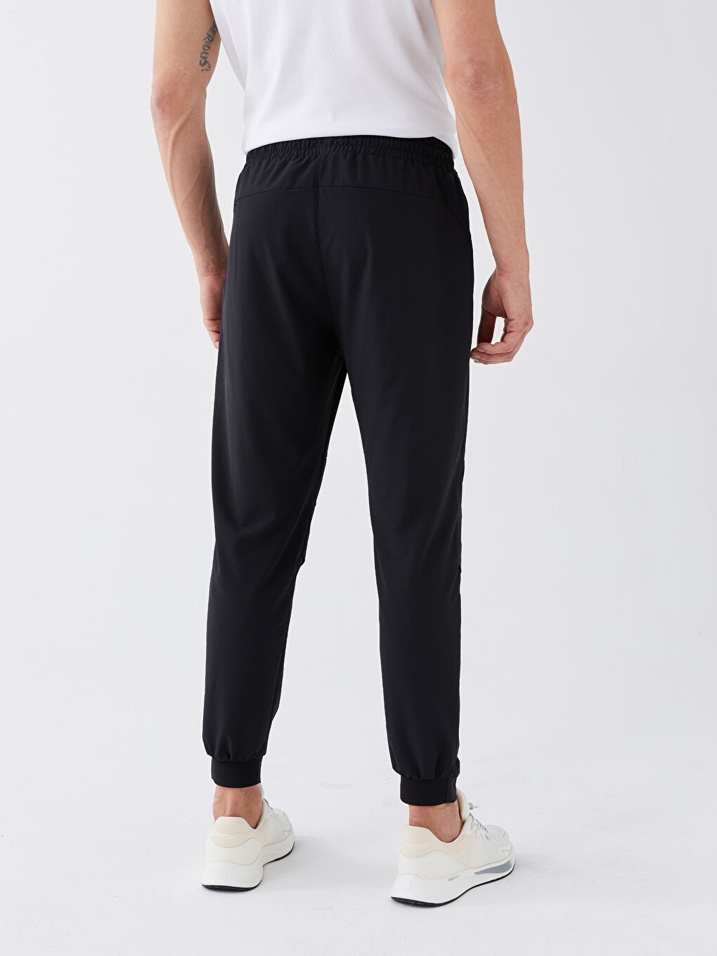 Siyah Slim Fit Erkek Jogger Eşofman Altı-5