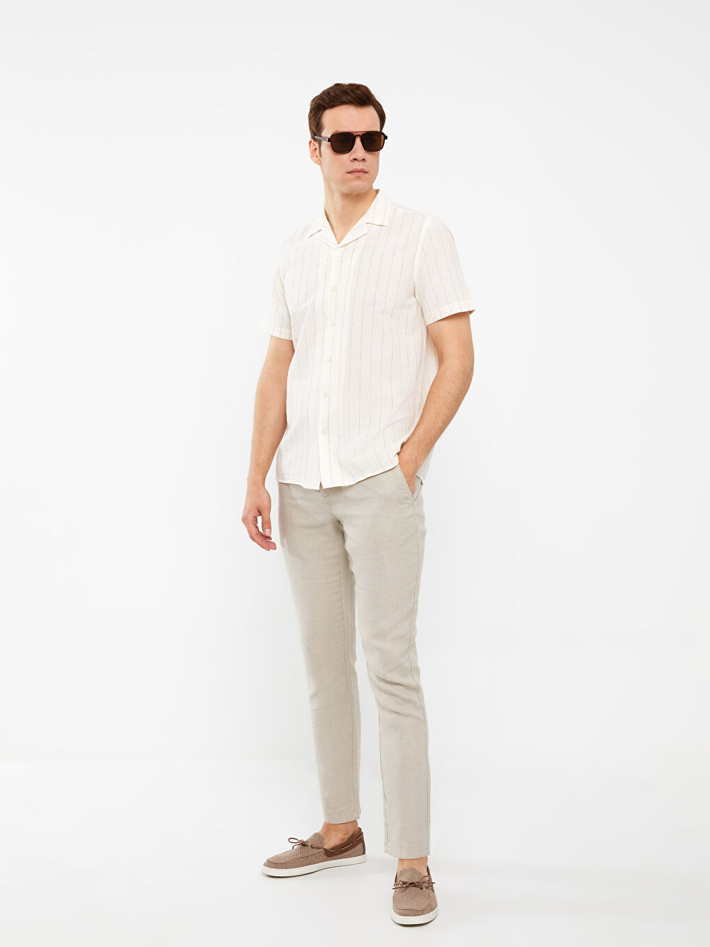 سروال تشينو سليم فيت رجال