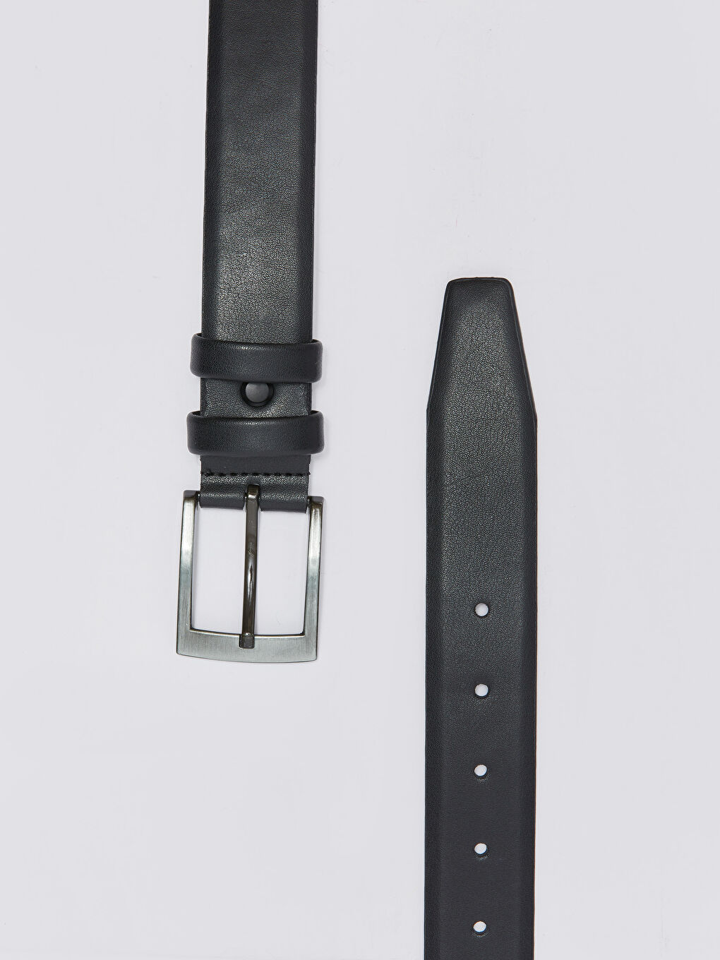 Siyah Deri Görünümlü Kadın Kemer-3