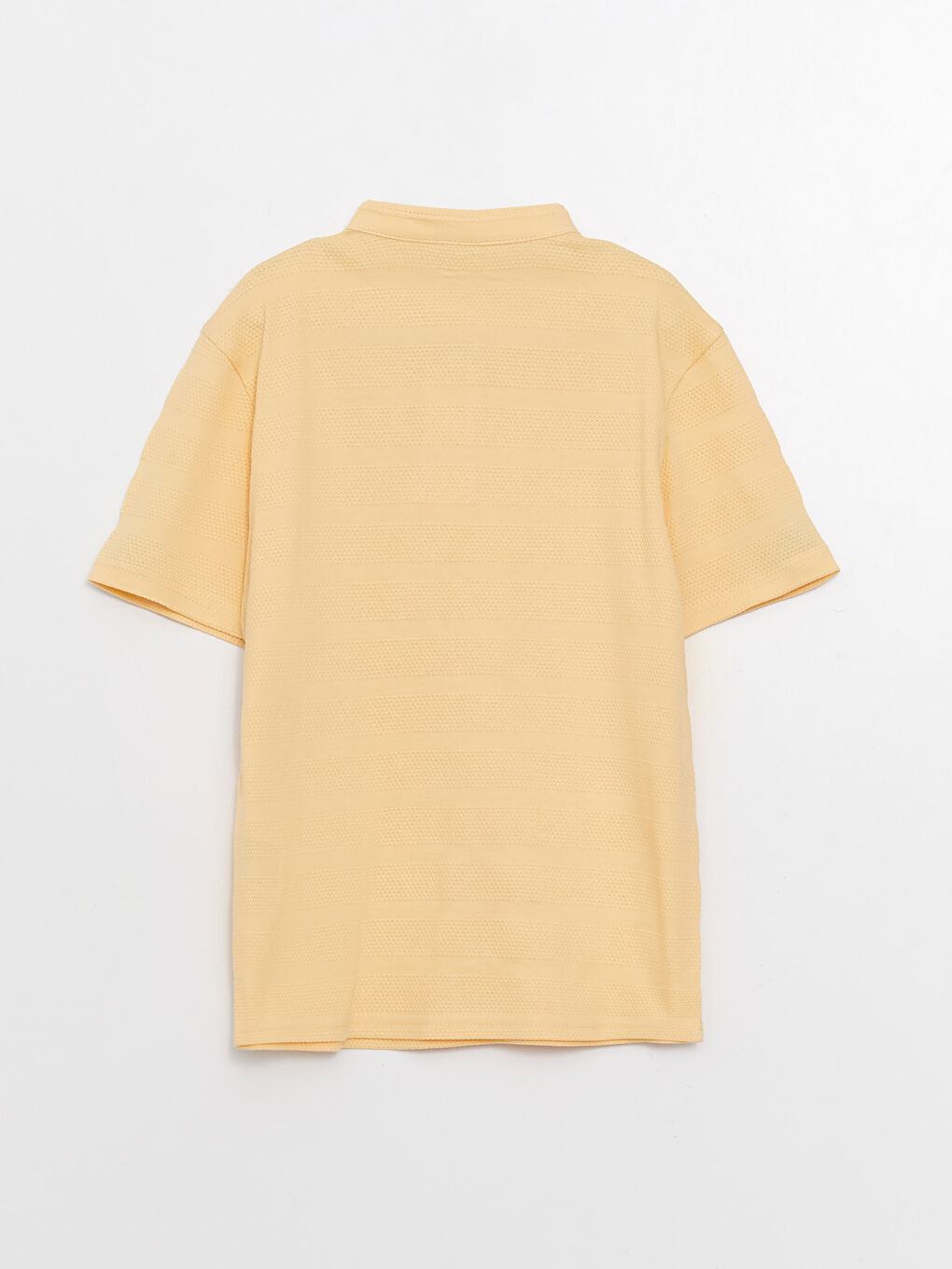 Grandad Collar Patterned Short Sleeve Boy T-Shirt-1