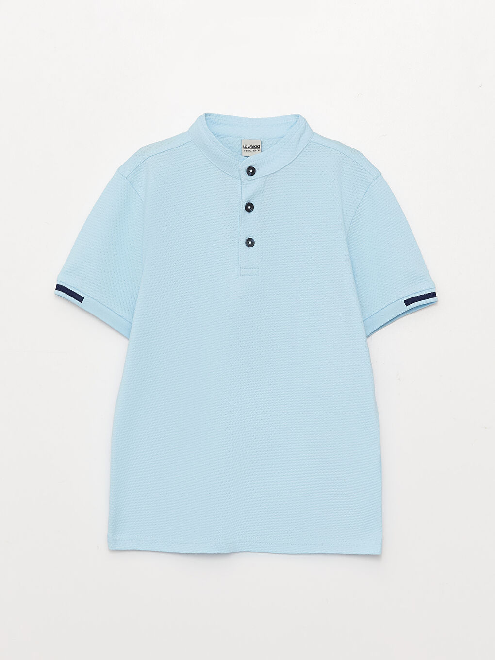 تي شورت أولاد بياقة الجد و كم قصير-3