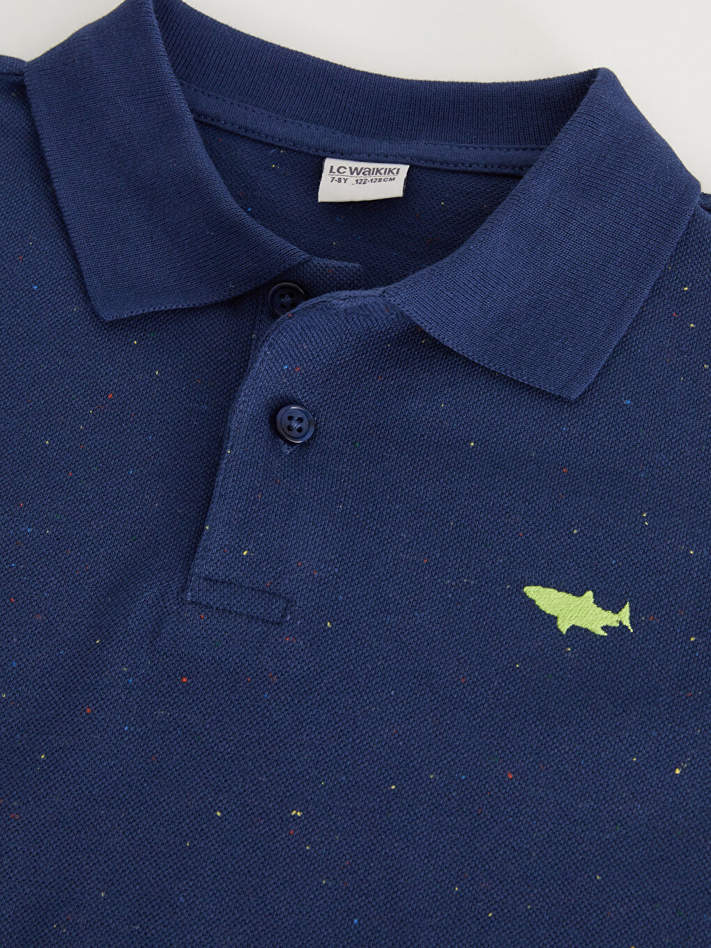LC Waikiki Polo Collar Embroidered Long Sleeve Boy T-Shirt -S38361Z4-SME