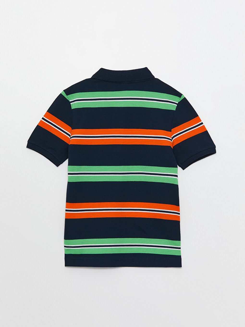 LCW Kids Polo Neck Striped Short Sleeve Boys' T-Shirt -S38362Z4-LGZ