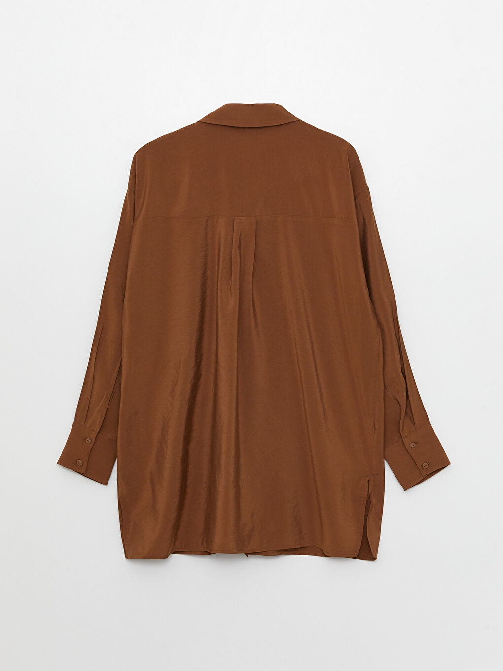 LC Waikiki Plain Long Sleeve Oversize Women's Shirt Tunic -S38408Z8-GTD