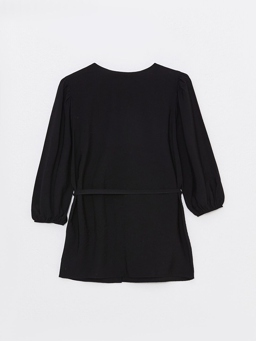 Women's V Neck Plain Blouse-6