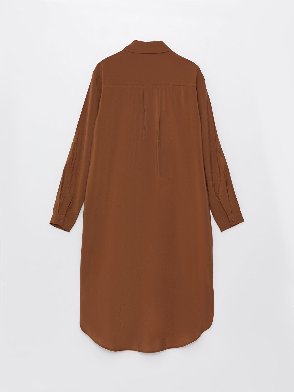 Plain Long Sleeve Oversize Women's Shirt Tunic-6