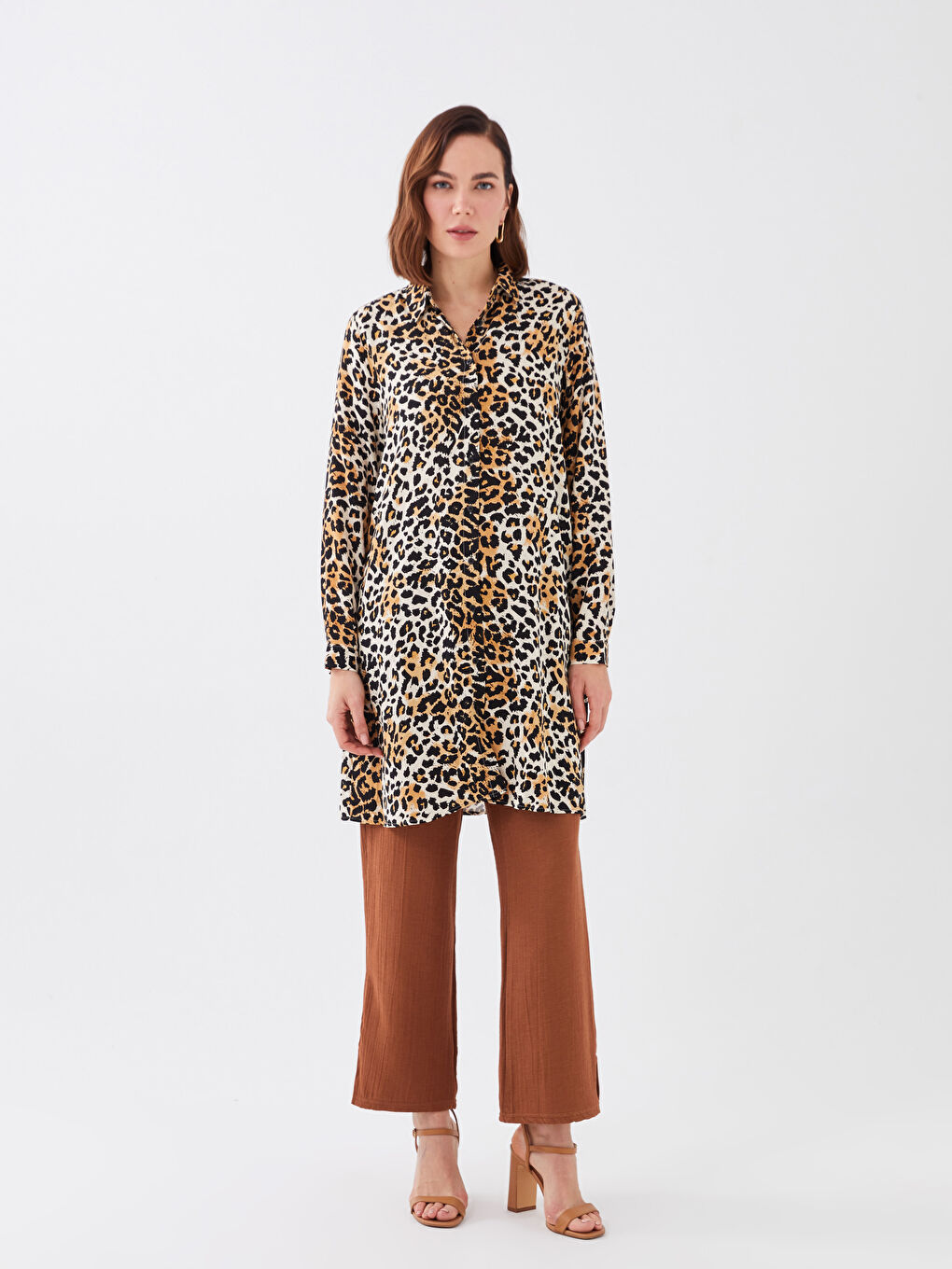 قميص تونيك منقوش للسيدات-2