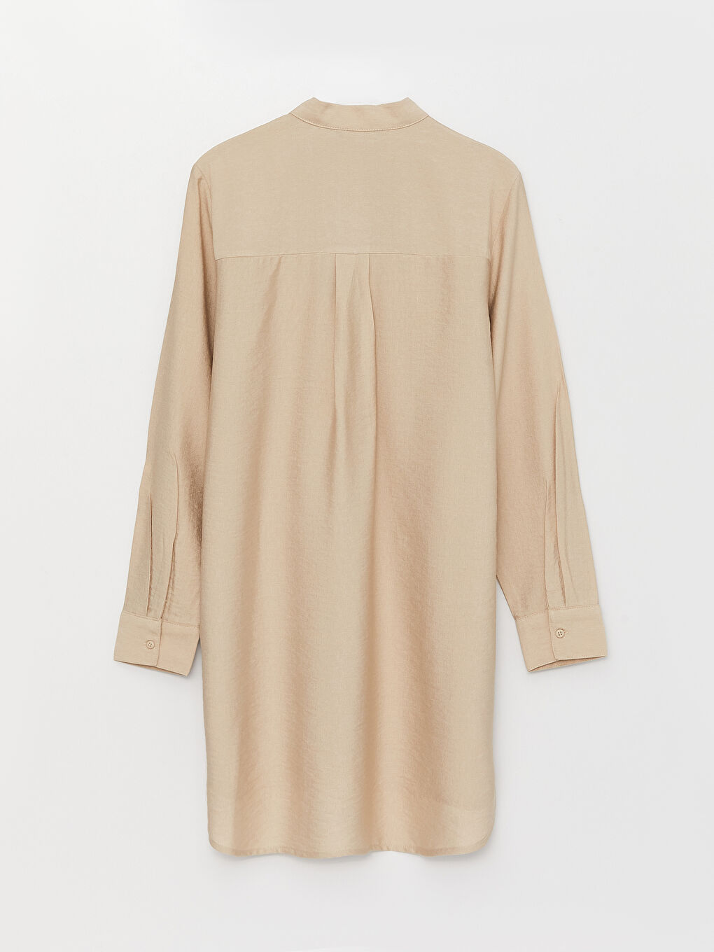 Großvaterkragen Schlichte Langarm Tunika für Damen-6