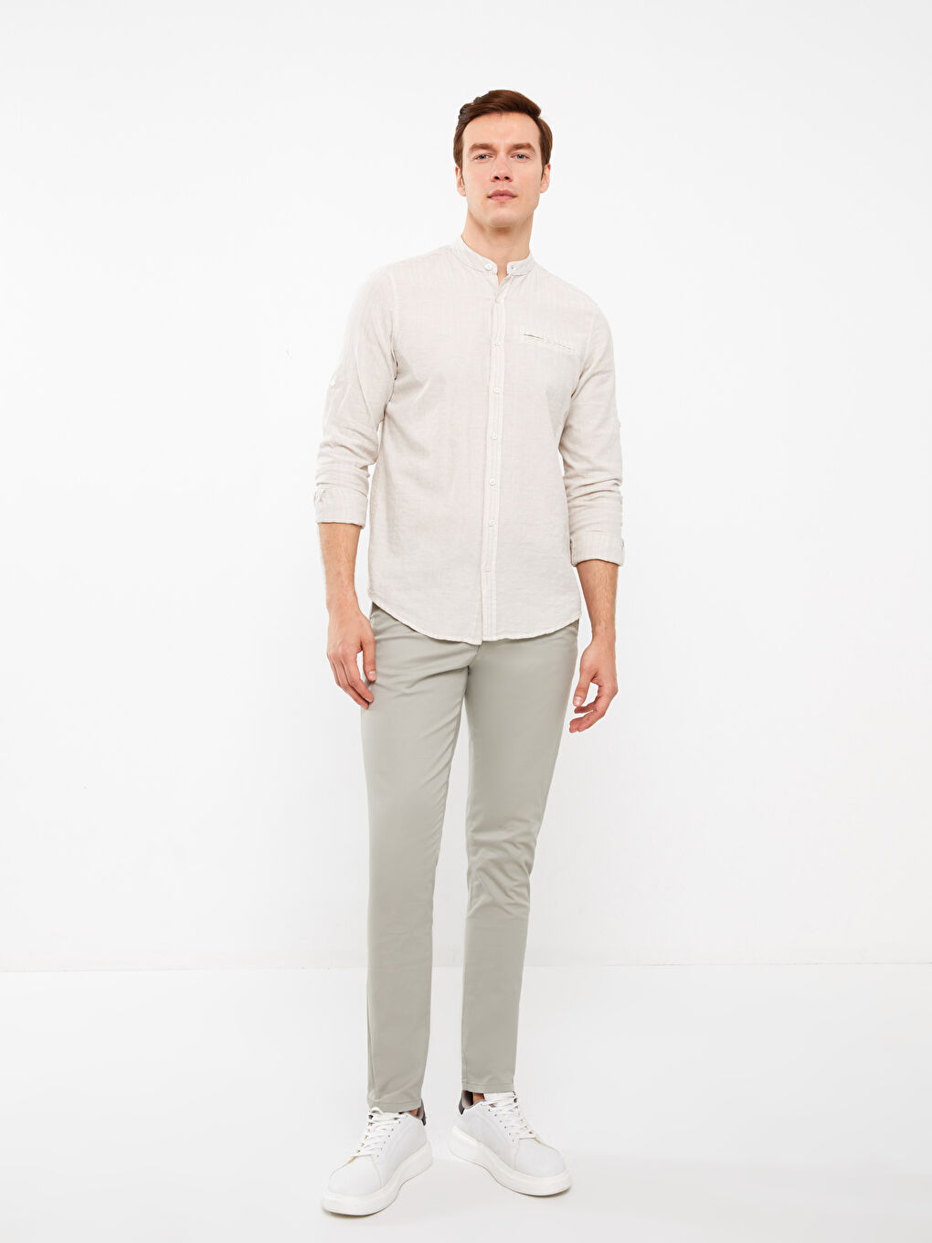 Slim Fit Men's Chino Trousers-1