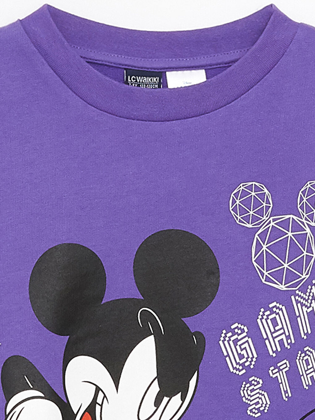 Crew Neck Mickey Mouse Printed Long Sleeve Boys' Sweatshirt-5