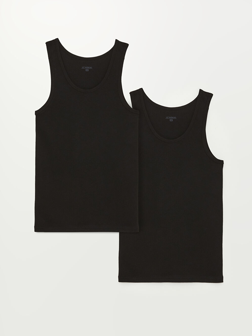 U Neck Basic Cotton Male Athlete in 2 Pieces-4