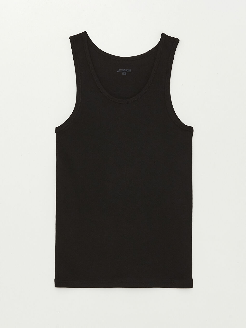 U Neck Basic Cotton Male Athlete in 2 Pieces-5