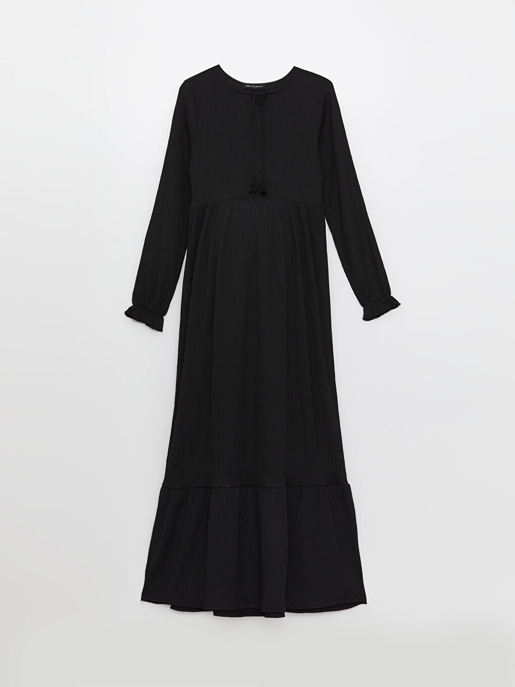 فستان حمل بأكمام طويلة وربطة عنق -S38515Z8-CVL