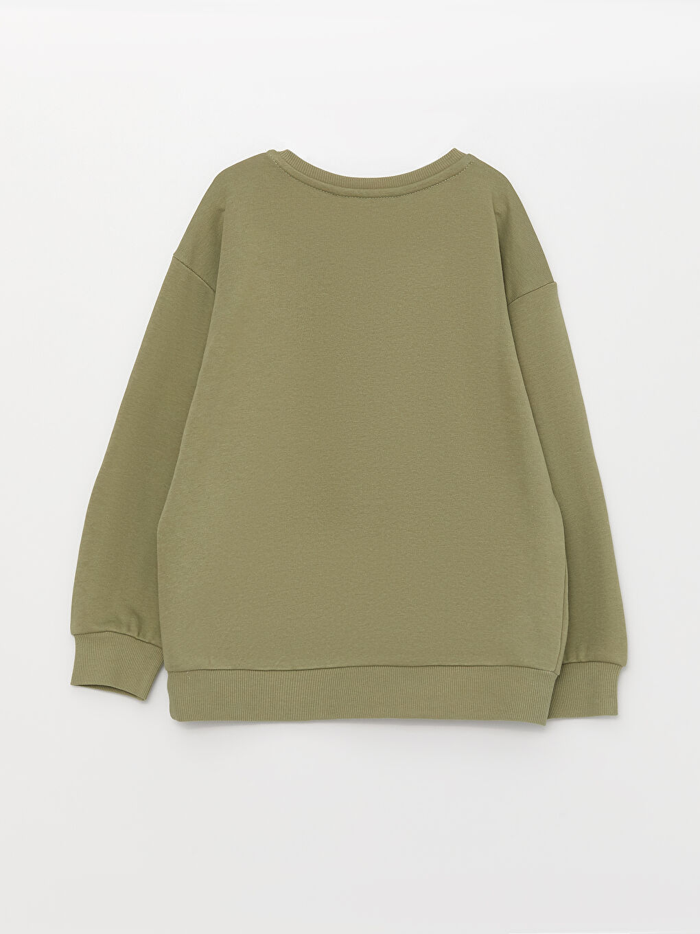 LCW Kids Crew Neck Printed Long Sleeve Girls' Sweatshirt -S38544Z4-GUY
