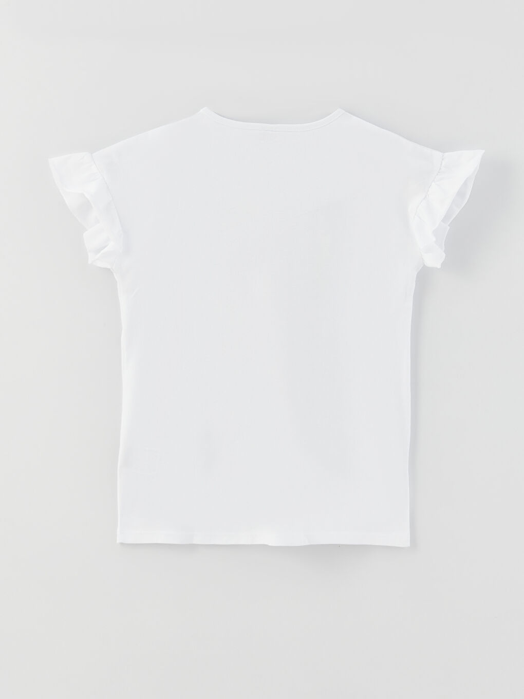 T-shirt pour Filles à Col Rond à Manches Courtes avec Paillettes-1