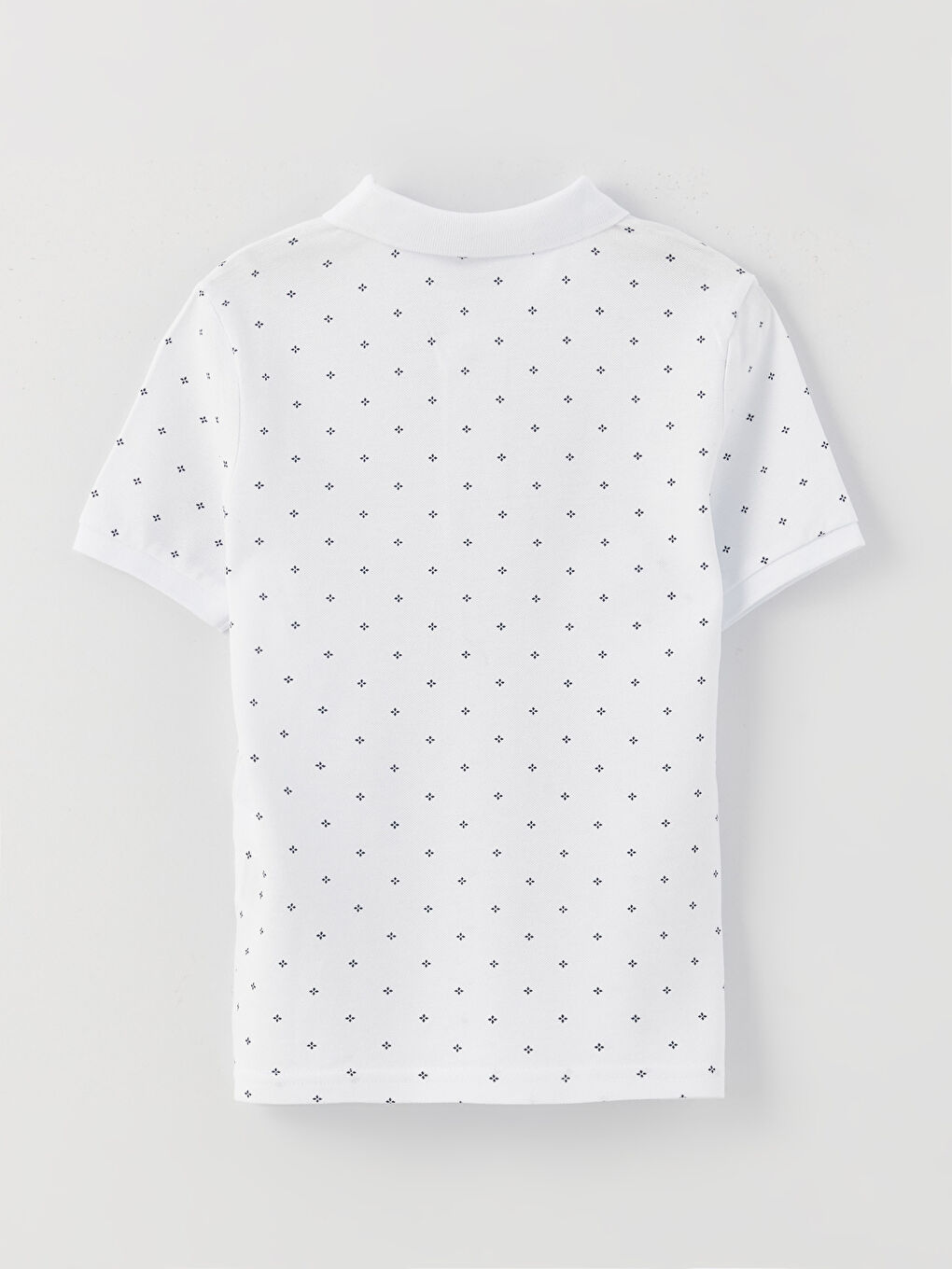 Polo Neck Printed Short Sleeve Boys' T-Shirt-4