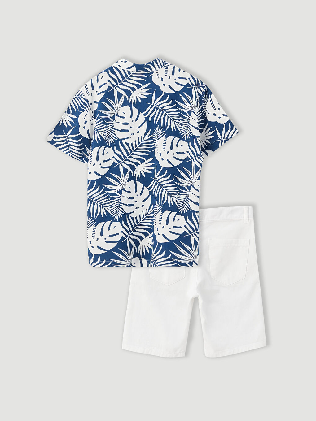 Cămașă și Pantaloni Scurți pentru Băieți cu Model și Mânecă Scurtă-2