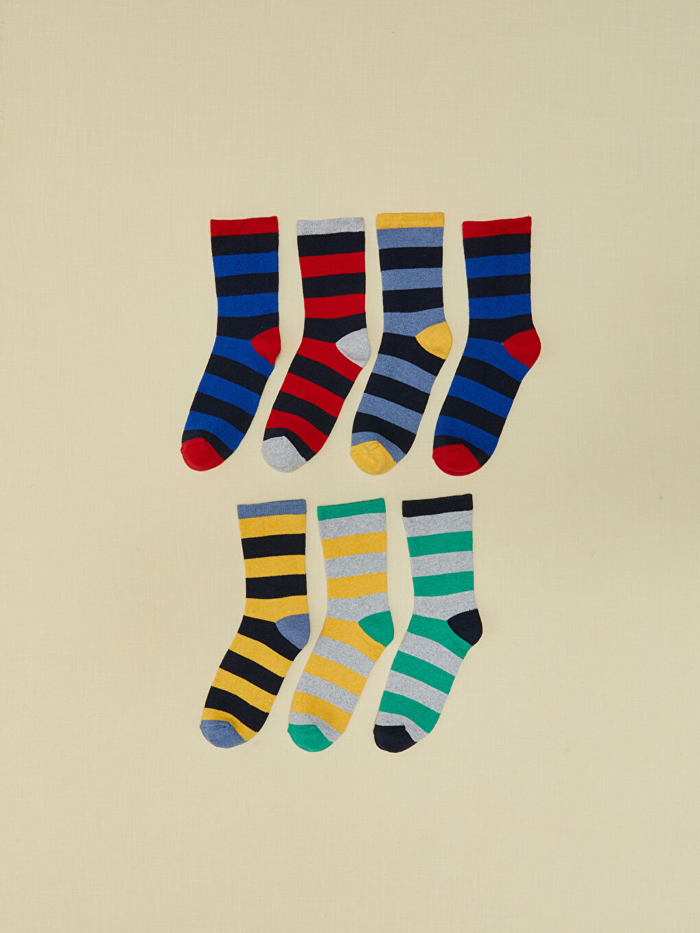 Striped Boys' Ankle Socks 7 Pack