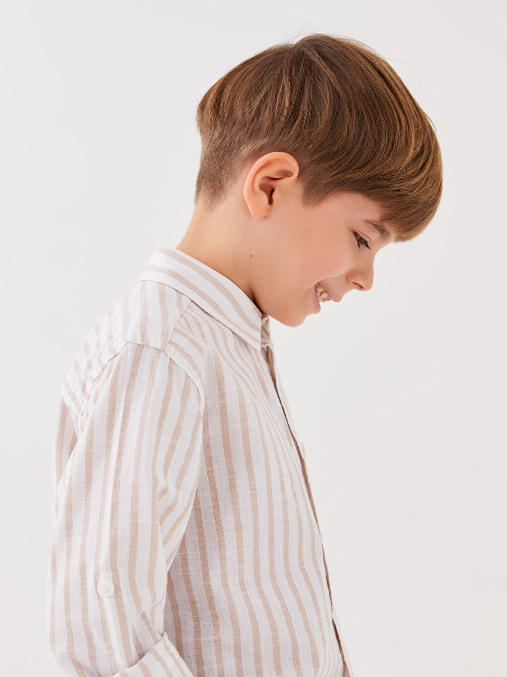 Striped Long Sleeve Boys' Shirt-2