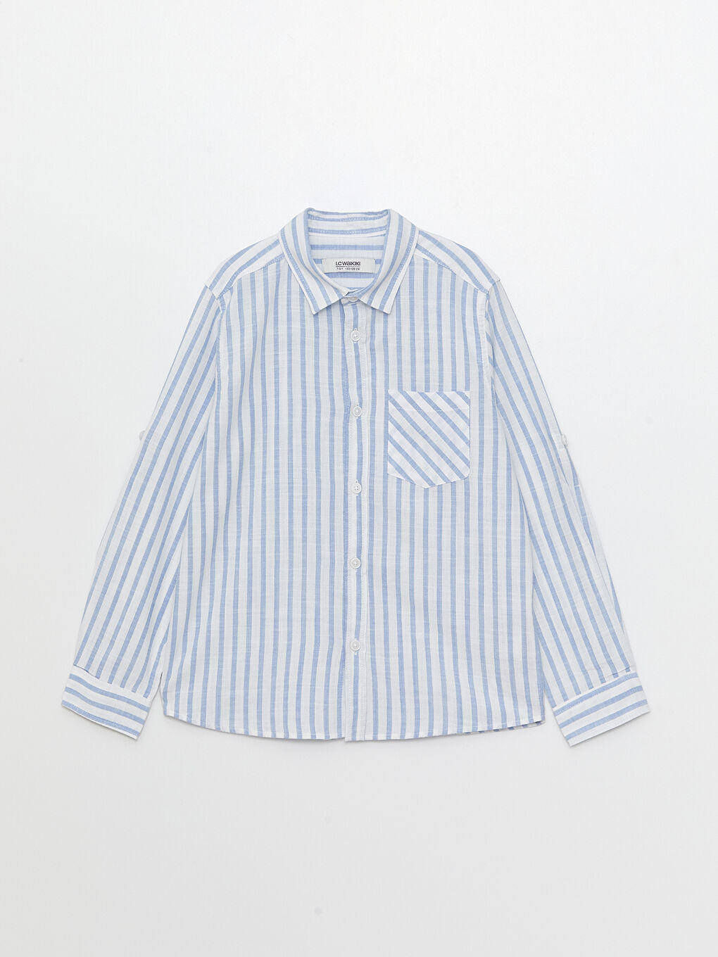 قميص مخطط كم طويل للأولاد-1