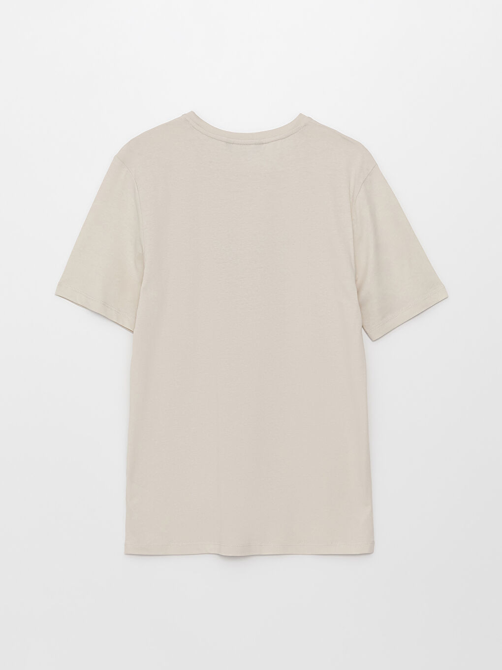 تيشيرت رجالي ياقة دائرية كم قصير مطبوع قطن ممشط-6