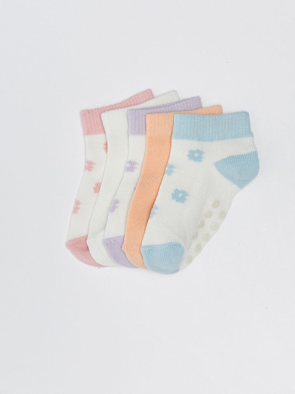 جوارب رياضية للبنات الرضع منقوشة - ٥ قطع-2