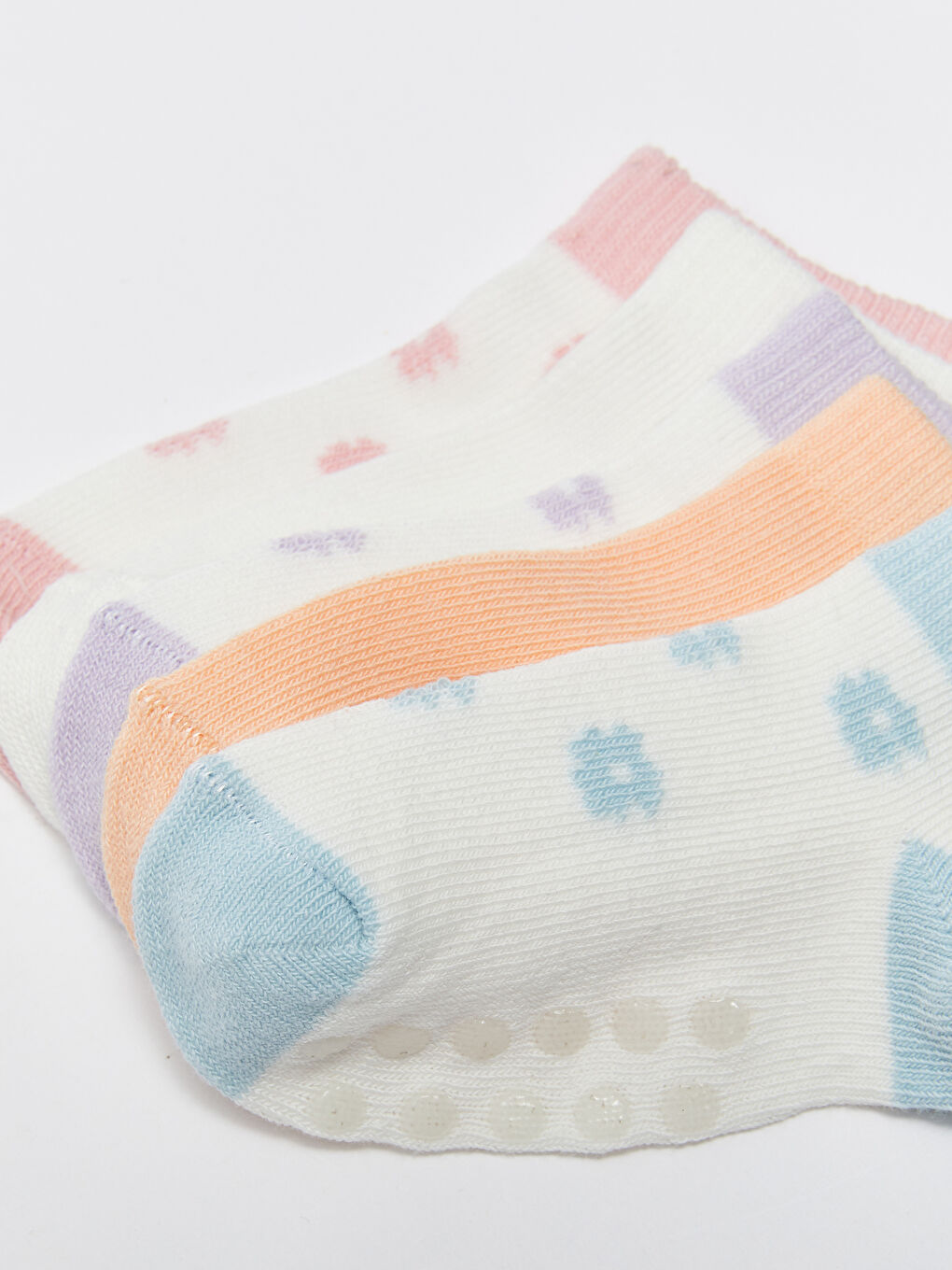 جوارب رياضية للبنات الرضع منقوشة - ٥ قطع-3