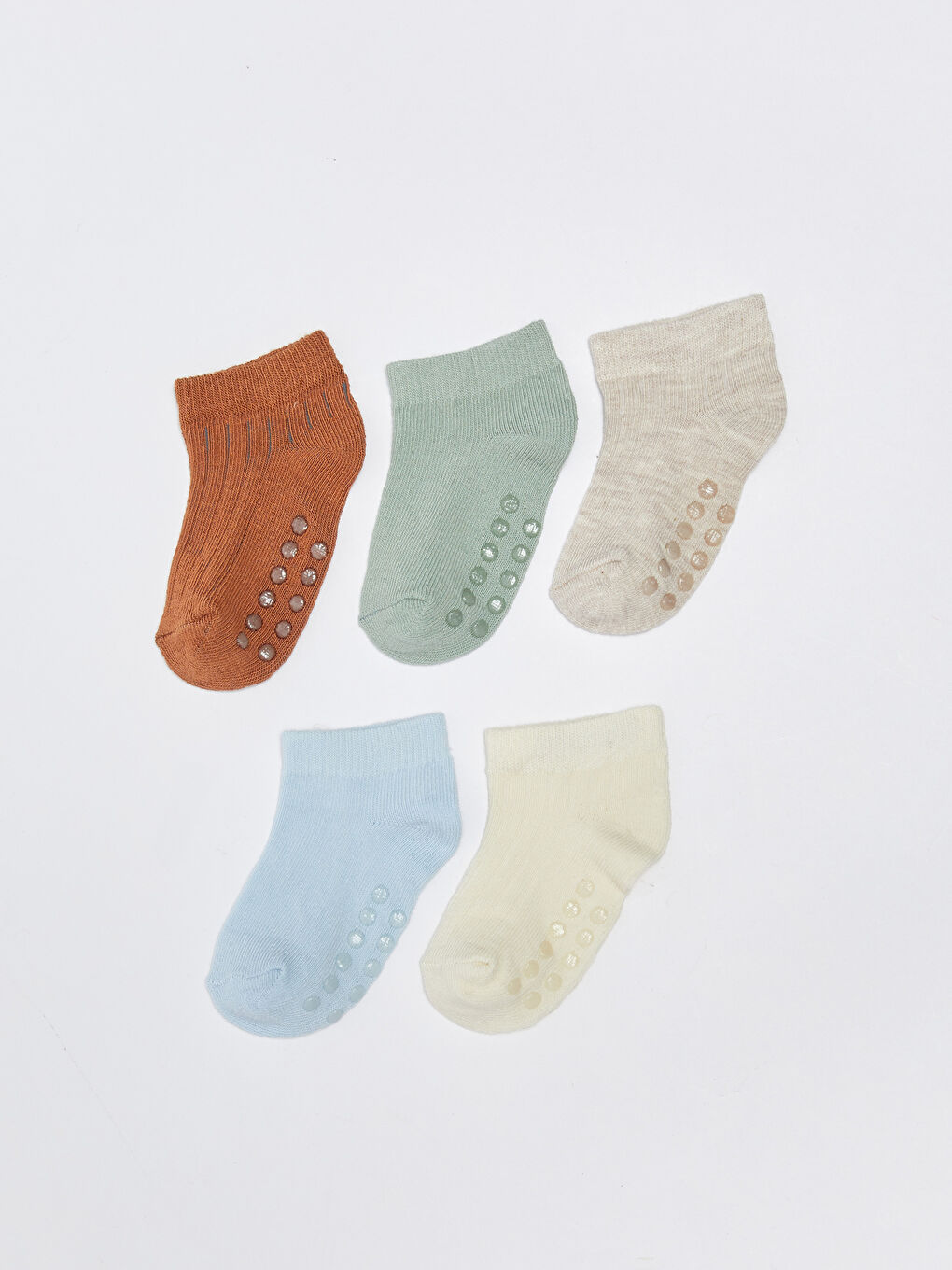 Basic Baby Boys Bootie Socks 5 Pack