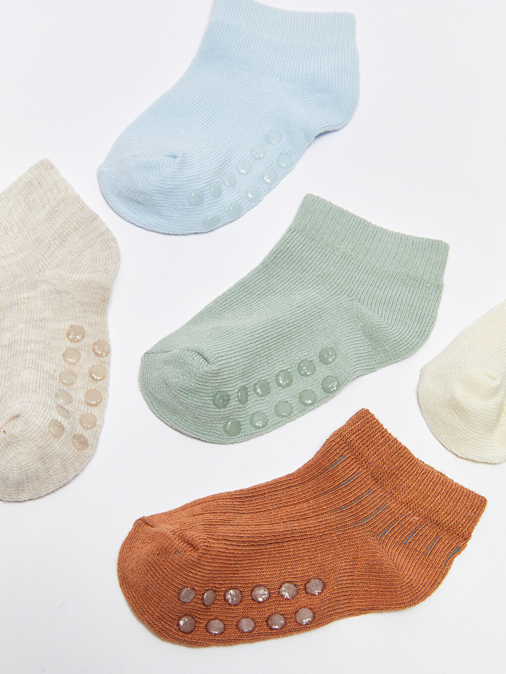 Basic Baby Boys Bootie Socks 5 Pack-4