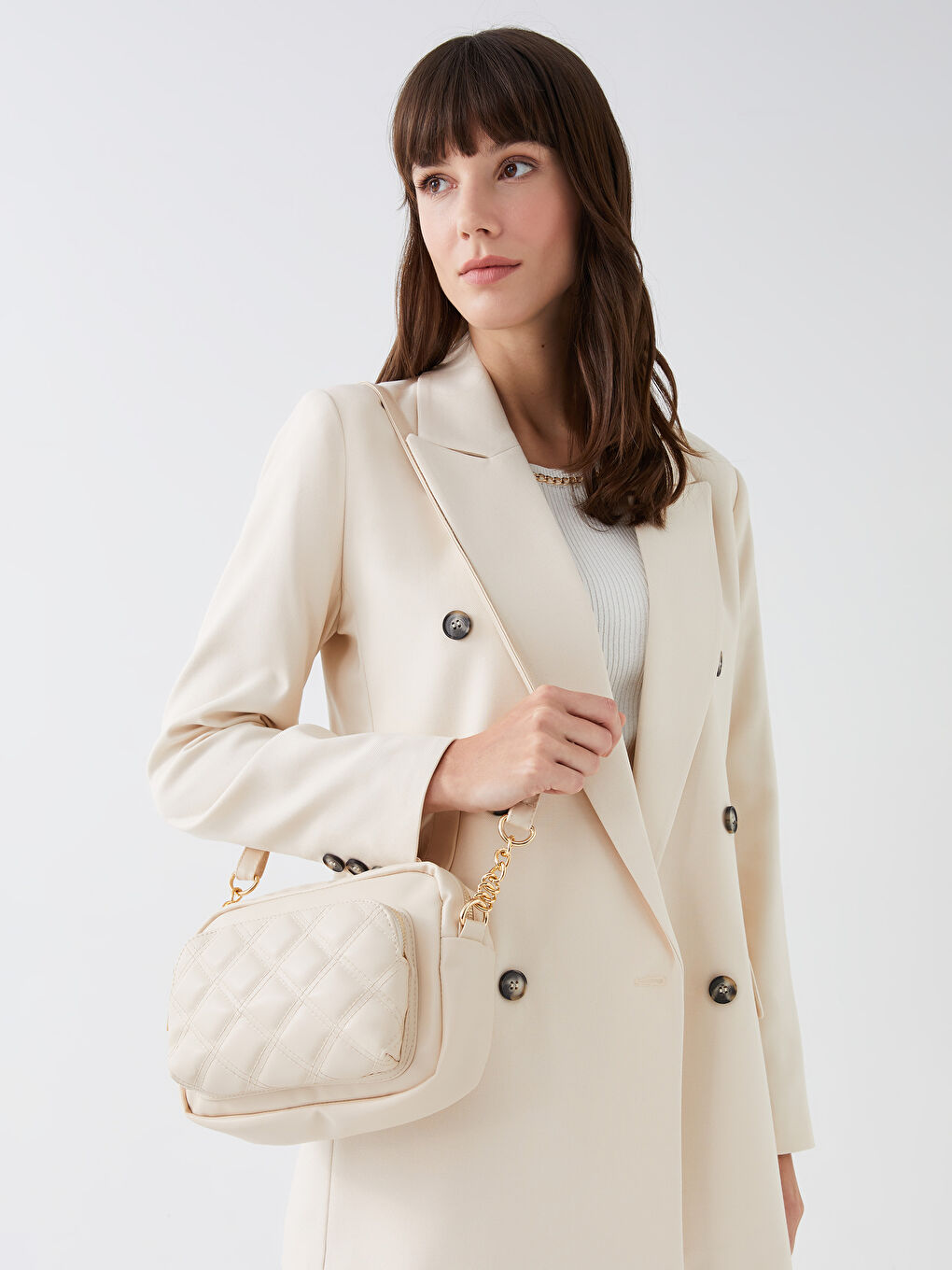 Женская сумка через плечо из искусственной кожи