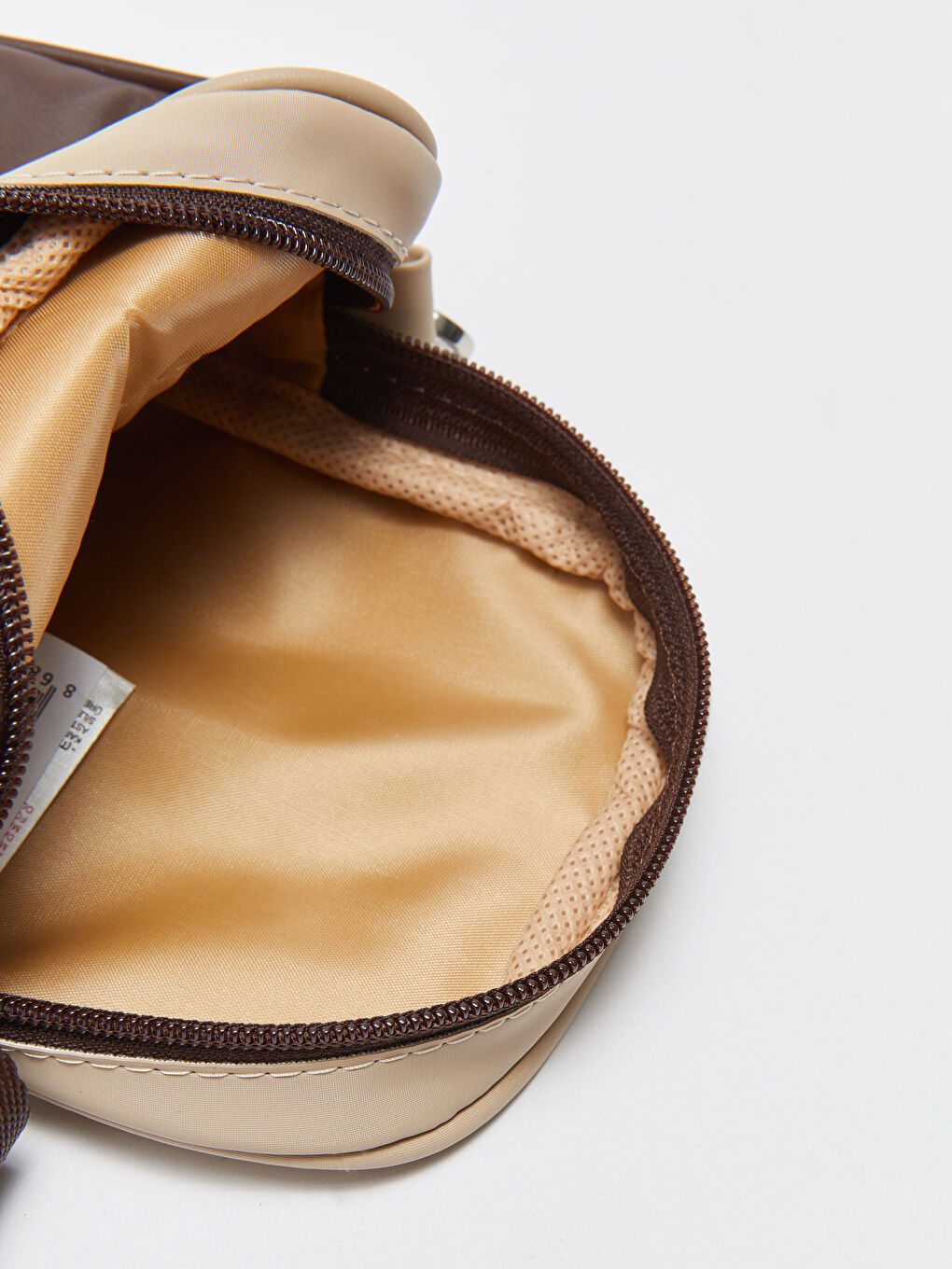 Kahverengi Renk Bloklu Kadın Telefon Çantası-5